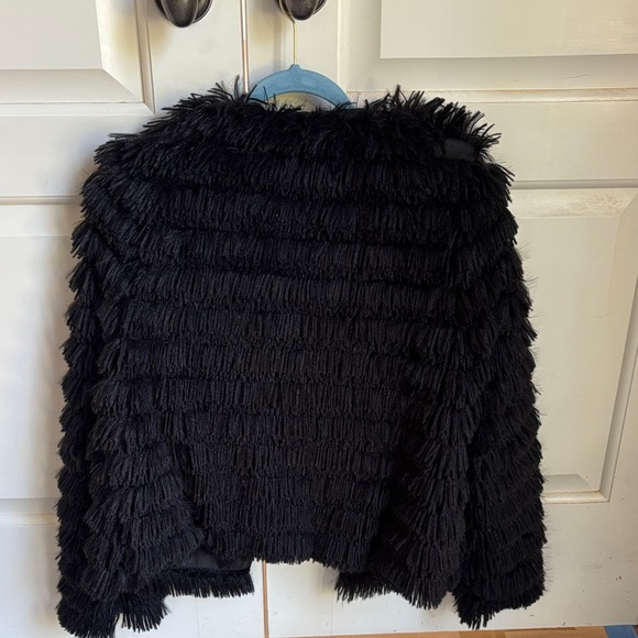 S/M Black Faux Fur Jacket - Picture 3 of 3